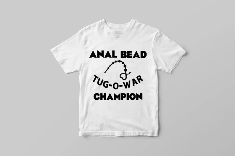 Anal Bead Tug-O-War Champion Retro Shirt